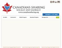 Tablet Screenshot of canadianssharing.org